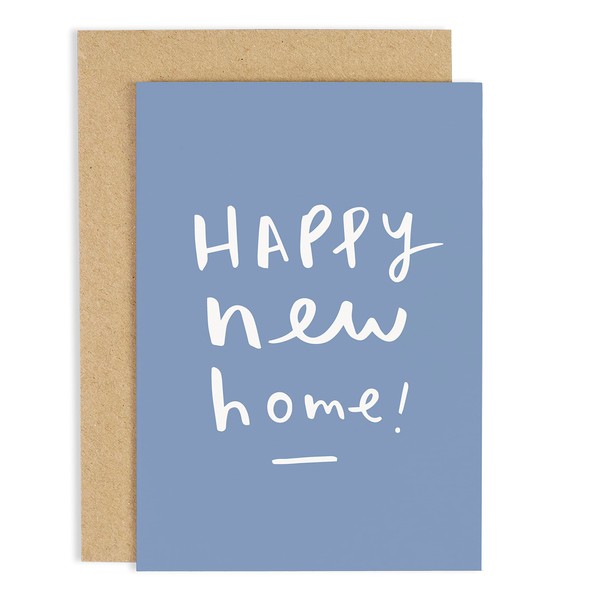 Old English Co. Blue New Home Card for Couple -