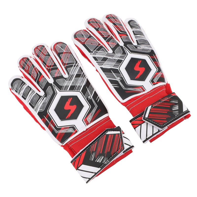 1 Pair Kids Soccer Gloves Latex Collision Resistance Football Goalkeeper