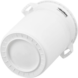 Global Industrial 20 Gallon Plastic Trash Container, Garbage Can - White