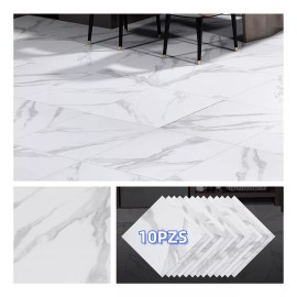 FUNKYMI Azulejo De Mármol De Vinilo Autoadhesivas Para Suelo 30x30cm