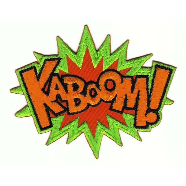 Kaboom Speech Bubble Saying Sew-On Iron-On Iron-On Patch Iron-On Patch