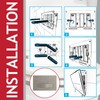 SPARES2GO Luxury Concealed Toilet Cistern Flush Plate Kit for Skylo