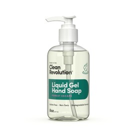Clean Revolution Liquid Gel Hand Soap, Silky Rich Liquid, Quick Lather, Fast Rinsing, Contains Real Essential Oils (Forest Escape) 8 Fl Oz