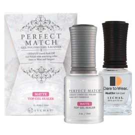 LeChat Perfect Match Gel Polish & Matte Top Gel Sealer Set, 0.5 ounce (PMTM01)