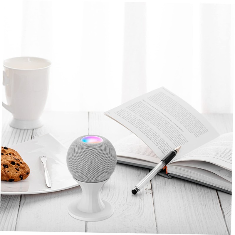 Mobestech Mini Speaker Holder Desktop Plastic Stand Wire Rack Tabletop