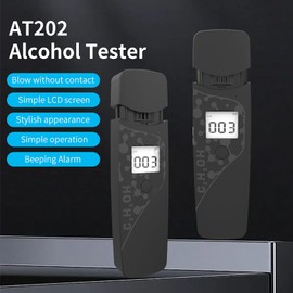 Alcohol Breathalyzer, AT202 Non-Contact Portable Breathalyzer with LED Display, WeGoIOT Personal Professional Accuracy Breath Alcohol Tester