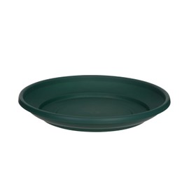 Whitefurze G02088 20cm Venetian Saucer for Round Planter - Forest Green