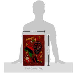 Ornament Collection Light Kinara Candles Burlap Garden Flag Set with Stand Black History Kwanzaa Celebrates African Americans Heritage House Decoration Banner Small Yard Gift Double-Sided, Made In USA