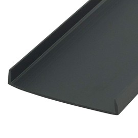 Outwater Plastics Black 2'' Styrene Plastic U-Channel/C-Channel 36 Inch Lengths (Pack of 4)