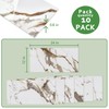 10-Sheet Subway Peel and Stick Backsplash, 12" x 24" Glossy