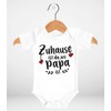 SpecialMe® Baby bodysuit for girls and boys "Zuhause ist da