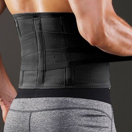 Help Green Lumbar Disc Waist Brace Support Belt for Posture Correction & Fitness (Plus Sizes) Black XL