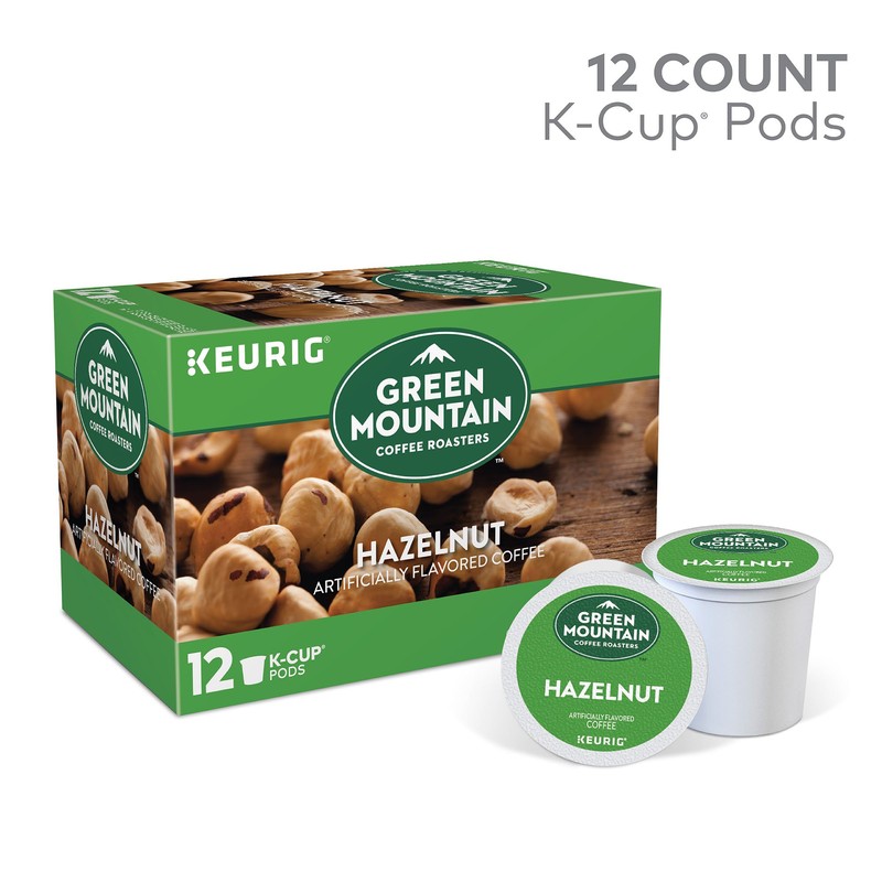 Green Mountain Coffee Roasters Hazelnut Keurig Single-Serve K-Cup Pods, 12