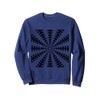 Starlight Beam With Dovetail Pattern Black Cut Out Sweatshirt