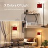 BVCAHSAW Arc Floor Lamp Black red Abstract Toned Fiery Effect