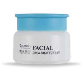 SCENTIO MILK PLUS FACIAL DAY & NIGHT CREAM (50 ML), 1.76 Ounce (Pack of 1)