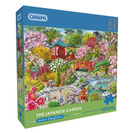 Gibsons The Japanese Garden 100XXL Piece Jigsaw Puzzle | Beautiful Colourful Jigsaw Extra Large Piece Puzzle for Adults | Sustainable Premium 100% Recycled Board Great Gift for Adults Gibsons Games