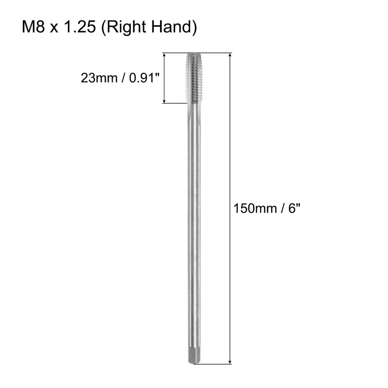 QUARKZMAN Metric Tap M8 x 1.25 H2 150 mm Extra
