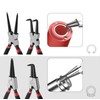 OhanaBeach® 4-Piece Snap Ring Pliers Set 170 mm Pliers Straight