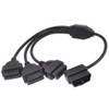 OLLGEN OBD2 Splitter Cable,OBD-II Extension Cable,1 Male to 3 Female