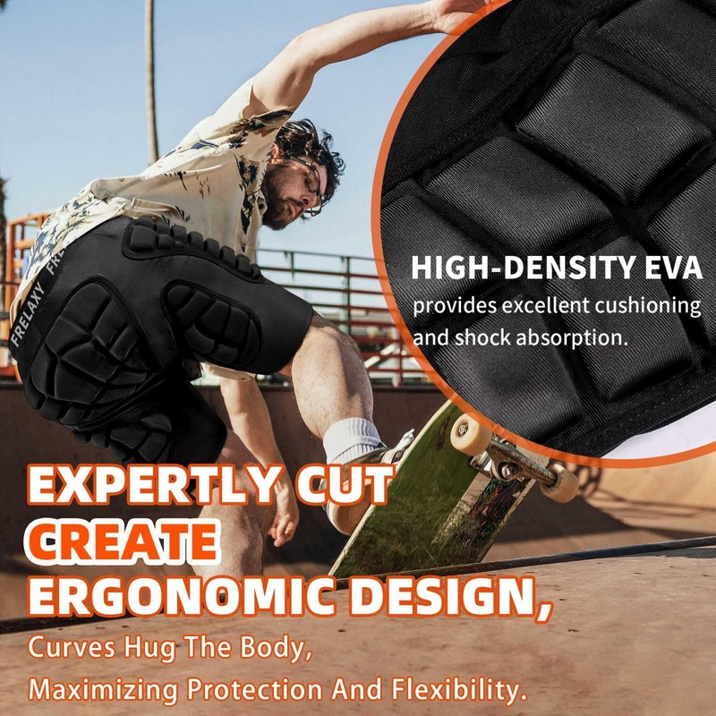 Frelaxy Padded Shorts for Snowboard, Skate and Ski, Snowboarding Impact