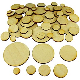 LITKO Miniature Base Set | Assorted Figure Stands | Wargames | Role-Playing Games | Laser-Cut 3mm Plywood (56 Pack Metric Circular Sampler)