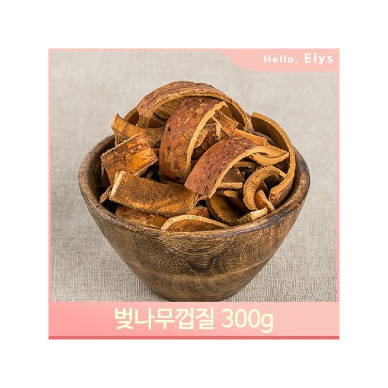 말린 화피 껍질 300g 벚나무 앵피 영양 목재 몸보신 Dried