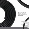 Sello de Borde Canal U EPDM Negro 6 m