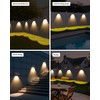Brighter Solar Fence Lights-3000/4000/6000K 3 Mode,Solar Lights Outdoor Waterproof,Dusk to
