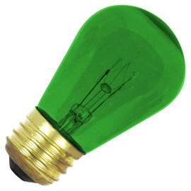 Feit Electric 02075-11S14/TG-130 Standard Screw Base Colored Scoreboard Sign Light Bulb