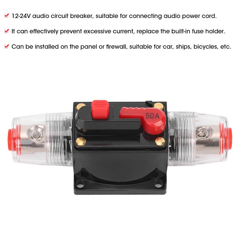 12-24V Car Auto Accessory Audio Amplifier Reset Circuit Breaker Fuse