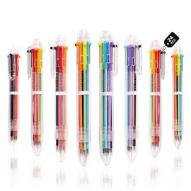 DAIKOYE Ballpoint Pens 24 PCS 0.5mm 6-in-1 Multicolor Ballpoint Pens School Supplies Birthday Party Favors Gifts for Kids Students