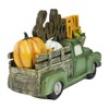 Northlight 11.25" Green Truck Hello Fall Autumn Harvest Tabletop Decoration
