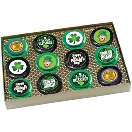 St. Patrick's Day - "COOKIE TALK" Chocolate Covered Oreos - 12 PC