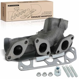 A-Premium Left Side Exhaust Manifold Kit W/Gasket, Studs & Nuts [3.0L] Compatible with Nissan Pathfinder 1990-1995, Pickup 1995, D21 1990-1994