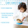 Amonev Bamboo Baby Bowls with Suction Spoon and Fork Set.