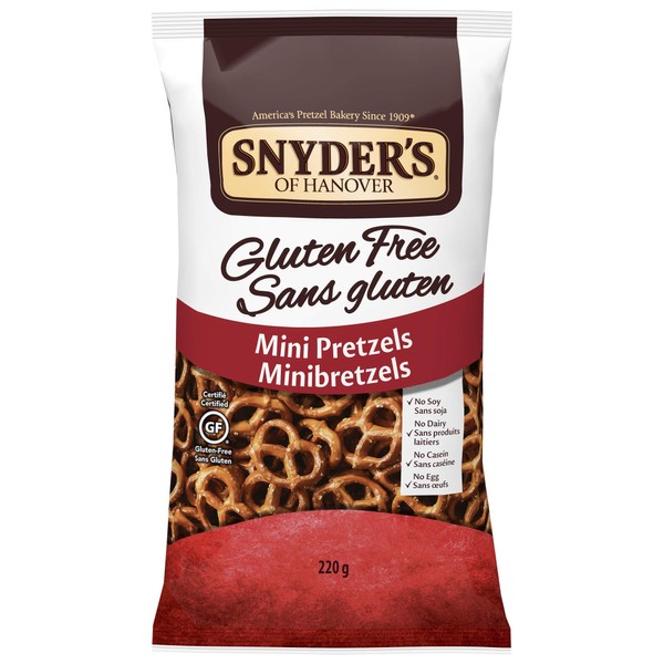 Snyders Gluten Free Mini Pretzel, 220 Grams