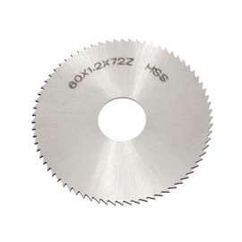 Sourcingmap 60mm OD 1.2mm Thickness 72T HSS Circular Slitting Saw Blade