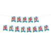 2pcs Cartoon Birthday Banners, Pre-Strung Happy Birthday Fishtail Flag Banner