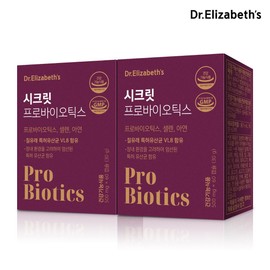 Dr. Elizabeth&#39;s Secret Probiotics 60 capsules, 2 boxes, 4-month supply, vaginally derived female lactic acid bacteria / 닥터엘리자베스 시크릿 프로바이오틱스 60캡슐 2박스 4개월분 질유래 여성유산균