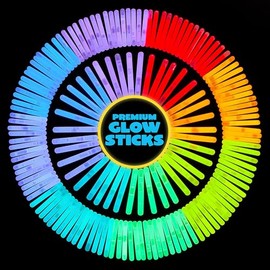 JOYIN - 100 mini varillas brillantes (1.7 pulgadas), 8 colores, brillan en la oscuridad para huevos de Pascua, regalos de fiesta, cesta de Pascua, paq