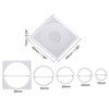 PATIKIL 6 Pcs Coin Snap Holder Silver Dollar Coin Holder