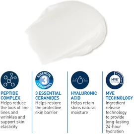 CeraVe Night Cream for Face, Skin Renewing Moisturizer for Men & Women With Hyaluronic Acid, Niacinamide, Bio Peptides & Ceramides. Fragrance Free, Non-comedogenic, Suitable for Sensitive Skin