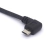 PIIHUSW Mini USB Female to Micro USB Left Cable Cord