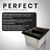 Rattleware Heavy-Duty Stainless Steel Knock Box Espresso Puck Disposal with