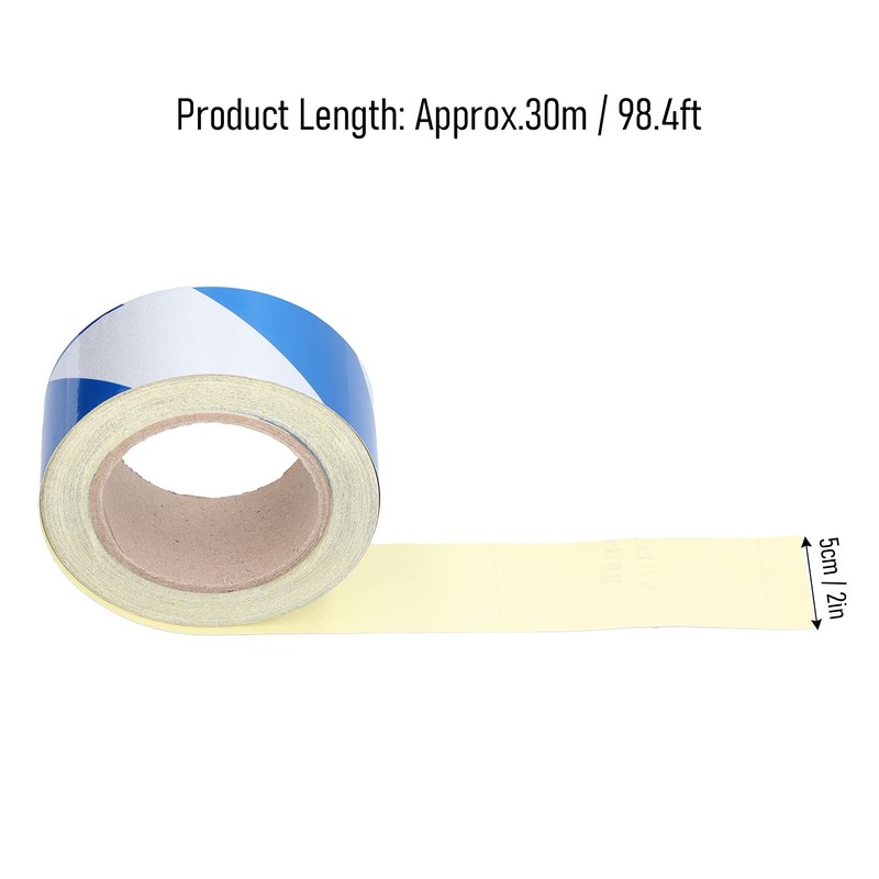 mumisuto Hazard Warning Tape, 50 mm * 30 m Delimit