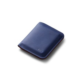 Bellroy Apex Note Sleeve – (Molded leather billfold wallet, RFID protected) - Indigo