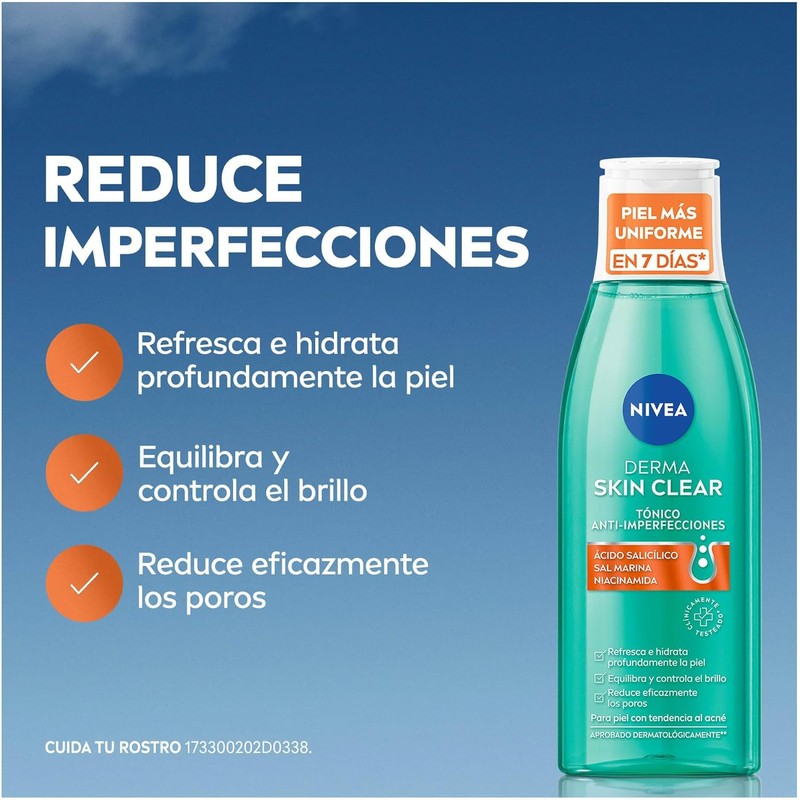NIVEA Derma Skin Clear Tónico Anti-imperfecciones (200 ml)