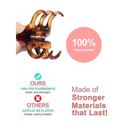 4 Pieces Hair Claw Clips,Morhom Big Size Hair Claws 2.0 Inch Hair Jaw Clip for Women Girls Thick or Medium Hair