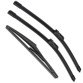 RAINTOK Windshield Wiper Blades Replacement for 2015 2016 2017 Lexus NX200t / 2018 2019 2021 Lexus NX300 / 2015-2021 Lexus NX300h Front Rear Wipers Blade Set for My Car - 26" 16" 12" (Pack of 3)